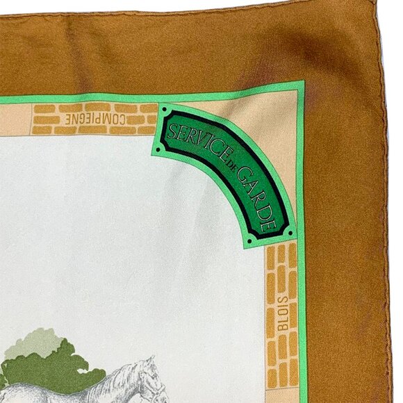 AUTHENTIC HERMES Vintage Les Haras Nationaux Equestrian Silk Scarf - Picture 5 of 11